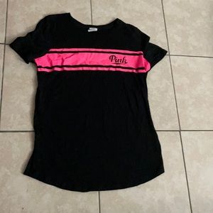 Pink shirt sleeve shirt